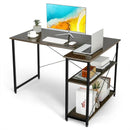 48 Inch Reversible L Shaped Computer Desk with Adjustable Shelf by LJGDeals