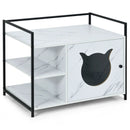 Enclosure Hidden Litter Furniture Cabinet with 2-Tier Storage Shelf by LJGDeals