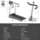 Electric Foldable Treadmill with LCD Display and Heart Rate Sensor by LJGDeals