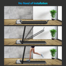Ultra-thin Electric Folding Motorized Treadmill with LCD Monitor Low Noise by LJGDeals