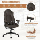 High Adjustable Back Executive Office Chair with Armrest-Brown by LJGDeals