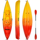 Single Sit-on-Top Kayak with Detachable Aluminum Paddle-Yellow by LJGDeals