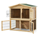 35 Inch Wooden Chicken Coop with Ramp by LJGDeals