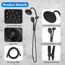 High Pressure Combo Handheld Shower Head by LJGDeals