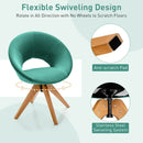 Swivel Accent Chair with Oversized Upholstered Seat for Home Office by LJGDeals