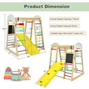 Indoor Playground Climbing Gym Wooden 8-in-1 Climber Playset for Children by LJGDeals