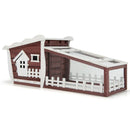 62 Inch Wooden Rabbit Hutch with Pull Out Tray by LJGDeals