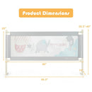 69 Inch Toddlers Vertical Lifting Baby Bedrail Guard with Lock by LJGDeals