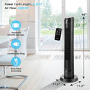 40 Inch Tower Fan with Remote 75Àö Oscillating Fan with 3 Wind Modes and 4 Wind Speeds-Black by LJGDeals