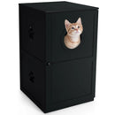 2-tier Litter Hidden Cat House With Anti-toppling Device by LJGDeals