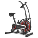 Upright Air Bike with Unlimited Resistance-Black by LJGDeals