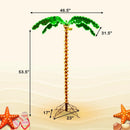 5 Feet LED Pre-lit Palm Tree Decor with Light Rope by LJGDeals