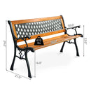 Outdoor Cast Iron Patio Bench by LJGDeals
