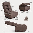 360-Degree Swivel Folding Floor Chair with 6 Adjustable Positions by LJGDeals