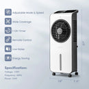 3-in-1 Evaporative Air Cooler with 12H Timer Remote-White by LJGDeals