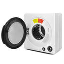 Compact Electric Tumble Laundry Dryer with Stainless Steel Tub-White by LJGDeals