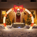 10.4 Feet Christmas Archway with Large Bow and LED Lights by LJGDeals