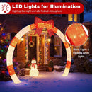 10.4 Feet Christmas Archway with Large Bow and LED Lights by LJGDeals