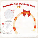 10.4 Feet Christmas Archway with Large Bow and LED Lights by LJGDeals