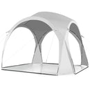 11 x 11 Feet Patio Sun Shade Shelter Canopy Tent Portable UPF 50+ Outdoor Beach-White by LJGDeals