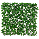 4 Pieces Expandable Faux Ivy Privacy Screen Fence Panel Pack with Flower by DirectDeals
