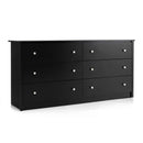Freestanding 6-Drawer Dresser with Mental Knobs for Bedroom by LJGDeals