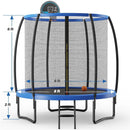 8/10 Feet Recreational Trampoline with Basketball Hoop by LJGDeals