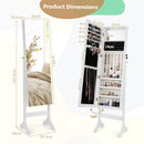 Standing Jewelry Cabinet with Full Length Mirror by LJGDeals