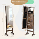 Standing Jewelry Cabinet with Full Length Mirror by LJGDeals