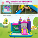 6-in-1 Kids Inflatable Unicorn-themed Bounce House with 735W Blower by LJGDeals