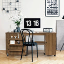 Folding Sewing Table Shelves Storage Cabinet Craft Cart with Wheels by LJGDeals
