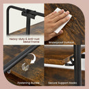Foldable Rolling Cart with Storage Shelves for Kitchen-4-Tier by DirectDeals