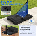 Portable Basketball Hoop Outdoor Basketball Goal System Adjustable for Kids Teens Adults by LJGDeals