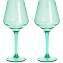 Floating Wine Glasses for Pool - Set of 2-15 OZ (Green)