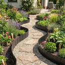 Garden Edging Borders 70-Piece Interlocking No-Dig Set by LJGDeals