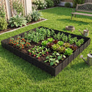 Garden Edging Borders 70-Piece Interlocking No-Dig Set by DirectDeals