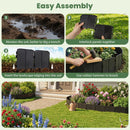 Garden Edging Borders 70-Piece Interlocking No-Dig Set by LJGDeals