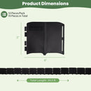 Garden Edging Borders 70-Piece Interlocking No-Dig Set by DirectDeals