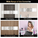 3 Way Mirror with LED Lights for Hair Cutting, 360 Degree Trifold Mirror with Height Adjustable Hooks