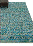 Antique Design 5x8 Blue and Beige Traditional Hand knotted wool rug by The Rug Decor