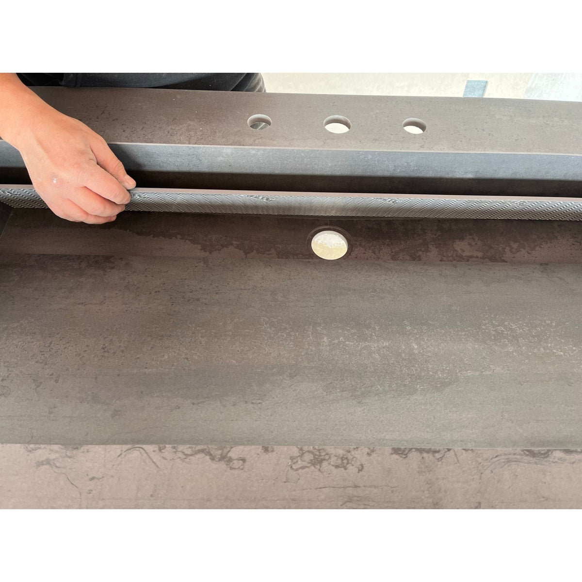Metal Dark Engineered Porcelain Handcrafted Kitchen Bathroom Sink - Natural Stone Look, photo 9 of 21