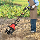 10 Amp Powerful Corded Electric Tiller Cultivator with Safety Lock