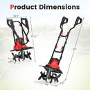 10 Amp Powerful Corded Electric Tiller Cultivator with Safety Lock by LJGDeals