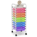 10 Drawer Rolling Storage Cart Organizer with 4 Universal Casters by LJGDeals