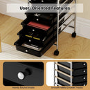 10-Drawer Rolling Storage Cart with Metal Frame and Lockable Universal Wheels by LJGDeals