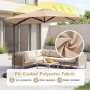 10 FT Cantilever Patio Umbrella with 360° Rotation by LJGDeals