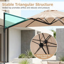 10 FT Cantilever Patio Umbrella with 360° Rotation by LJGDeals
