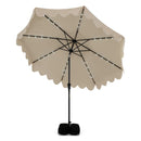 10 FT Outdoor Patio Umbrella with Solar LED Lights and Weighted Base by LJGDeals