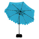 10 FT Outdoor Patio Umbrella with Solar LED Lights and Weighted Base by LJGDeals