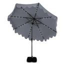 10 FT Outdoor Patio Umbrella with Solar LED Lights and Weighted Base by LJGDeals